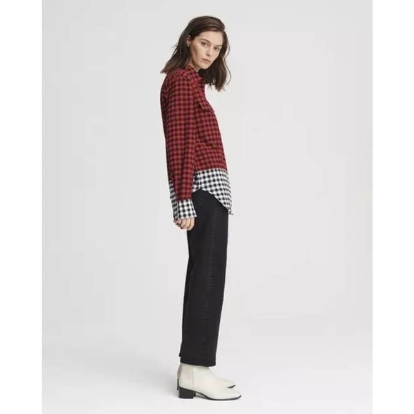 Rag & Bone S Birdie Shirt Gingham Button-Down - Picture 2 of 11